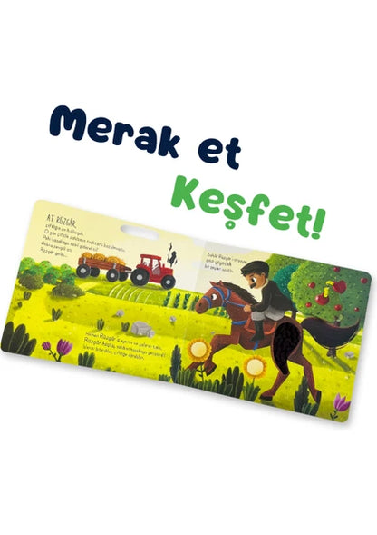 İlk Dokun Hisset Kitabım: Çiftliğe Dokun - Melek Dinçer