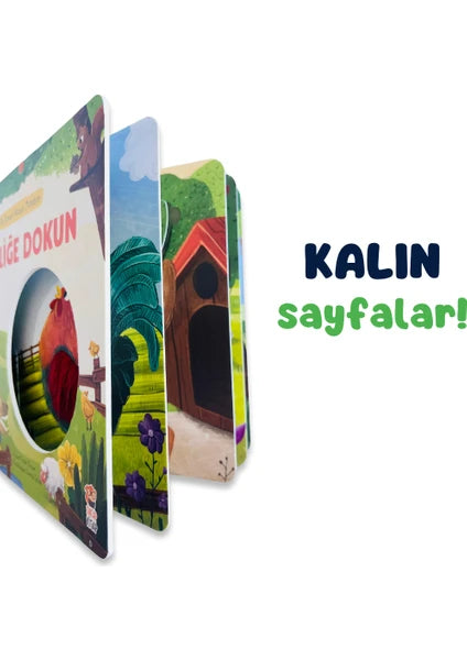 İlk Dokun Hisset Kitabım: Çiftliğe Dokun - Melek Dinçer