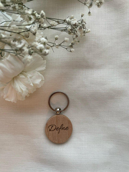 Schlüsselanhänger aus Holz