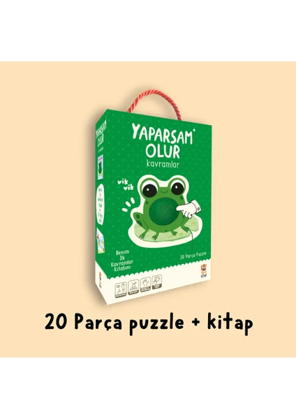 Yaparsam Olur - Benim İlk Kavramlar Kitabım (Vik Vikli Kitap + 10 Farklı Puzzle + 20 Parça) - Mısra Karahan