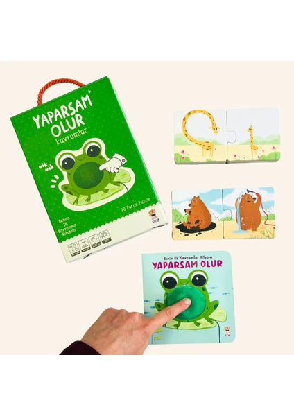 Yaparsam Olur - Benim İlk Kavramlar Kitabım (Vik Vikli Kitap + 10 Farklı Puzzle + 20 Parça) - Mısra Karahan