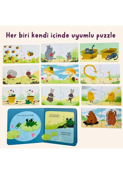 Yaparsam Olur - Benim İlk Kavramlar Kitabım (Vik Vikli Kitap + 10 Farklı Puzzle + 20 Parça) - Mısra Karahan